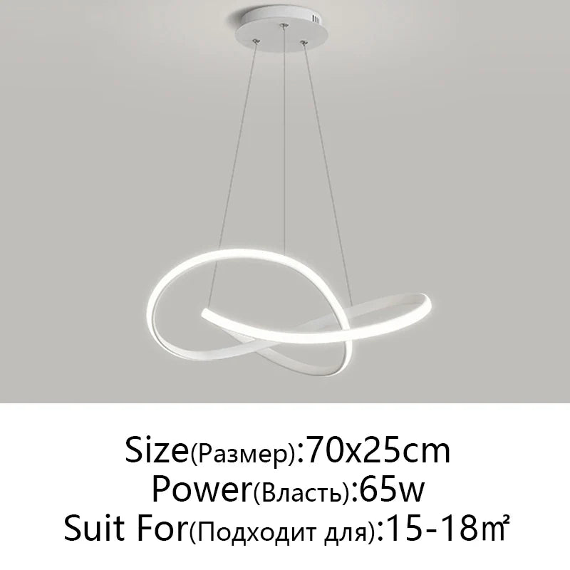 Afralia™ LED Chandelier Light: Modern Aluminum Acrylic Pendant for Dining Room & Restaurant