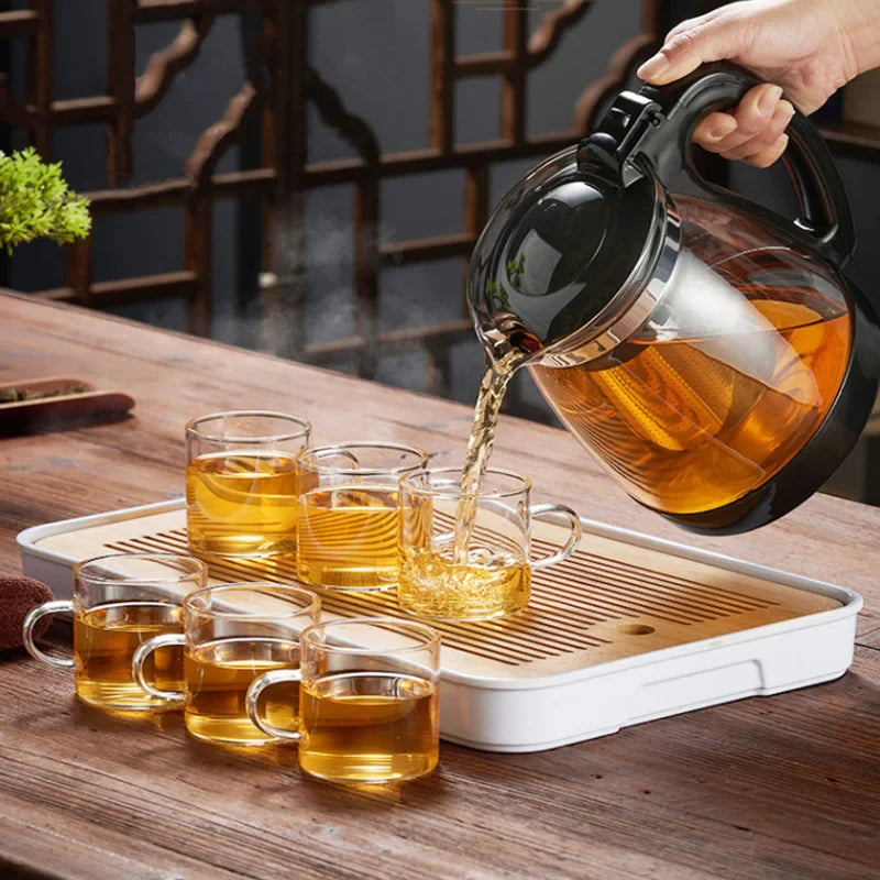 Afralia™ Glass Teapot - Large Capacity Filter Kung Fu Tea Set