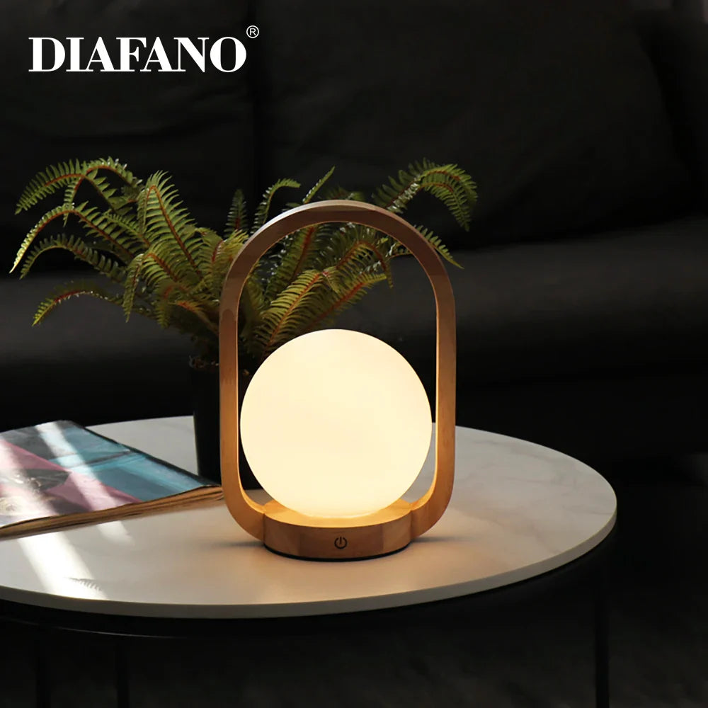 Afralia™ Touch Dimmable LED Portable Night Light for Bedside Table
