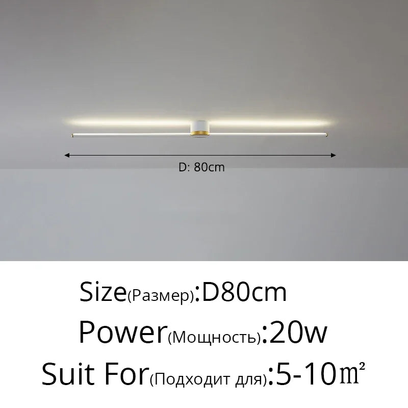 Afralia™ LED Strip Ceiling Light: Modern, Simple, Stylish Indoor Lighting for Home, Bedroom, Hallway