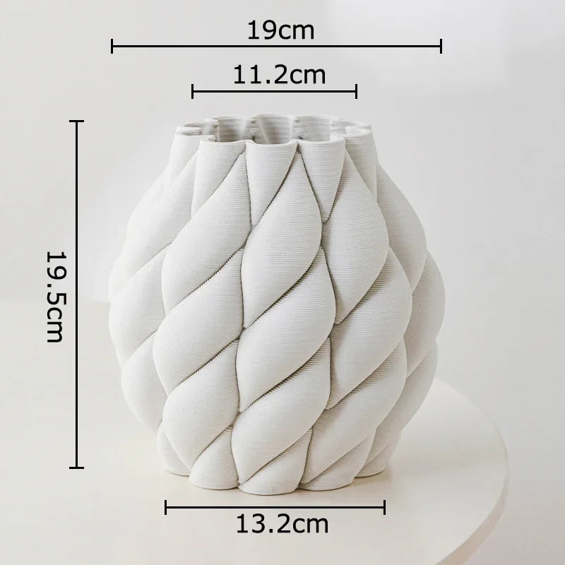 Afralia™ Minimalist Ceramic Vase for Creative Plant Pot Decoration and Flower Arrangement
