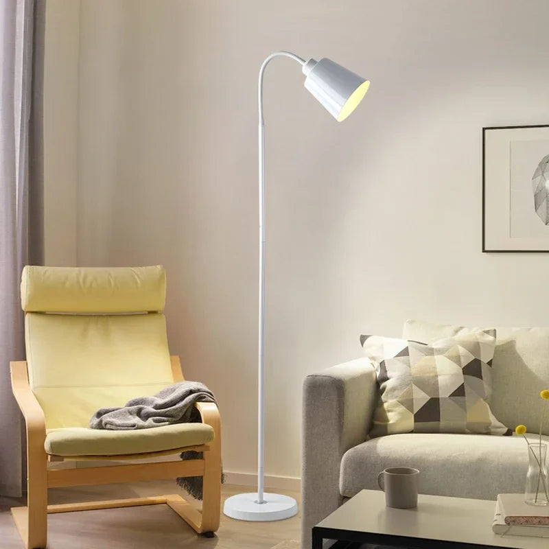 Afralia™ Nordic LED Floor Lamp for Home Decor and Lighting in Bedroom Living Room
