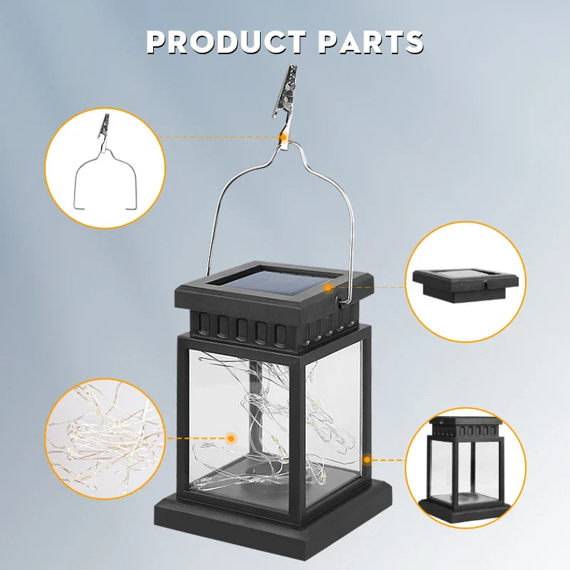 Afralia™ Solar Lantern: Portable Waterproof LED Light for Outdoor Garden Decor