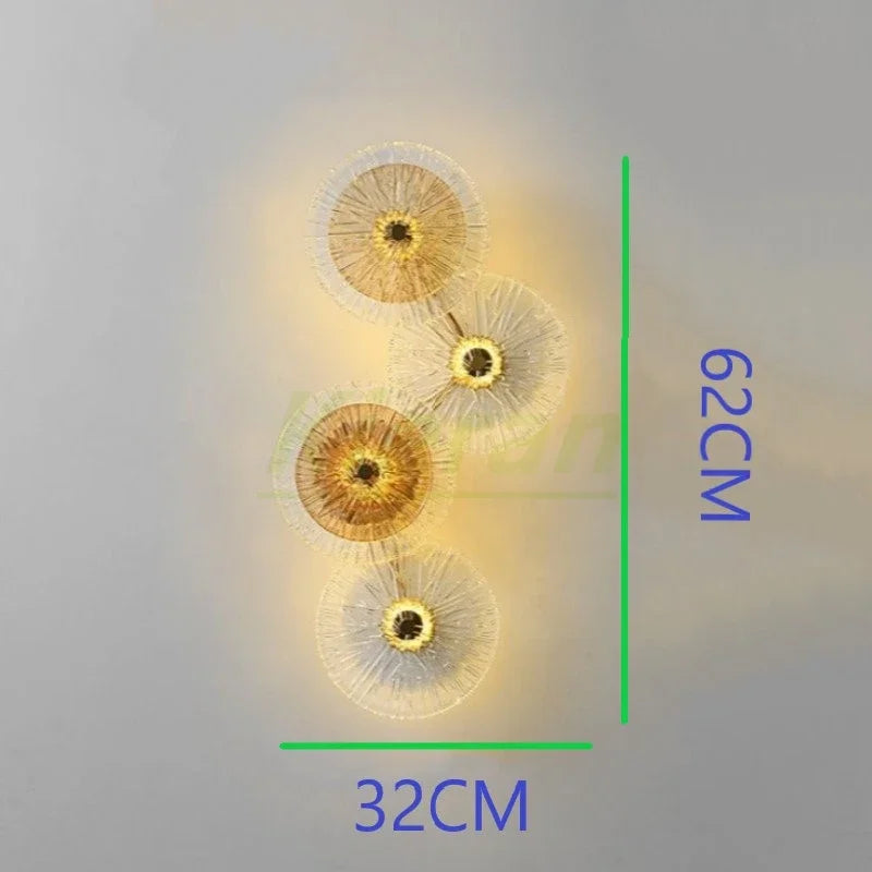 Afralia™ Crystal LED Wall Lamps for Living Room Bedroom Decor