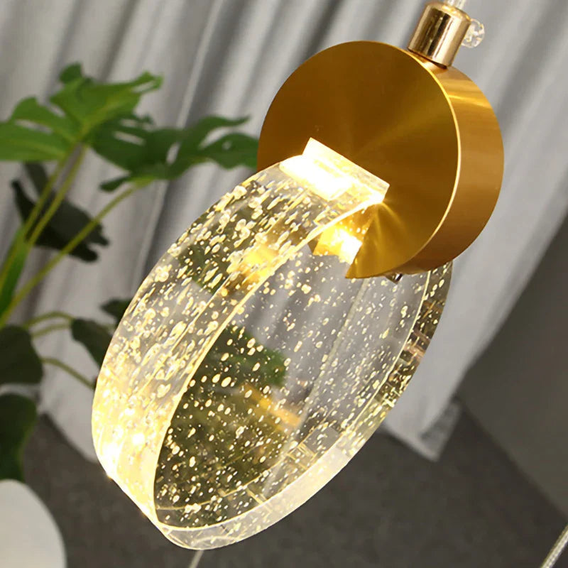 Afralia™ Simplicity LED Crystal Chandelier | Light Luxury Pendant | Modern Creativity Hanging Lamp