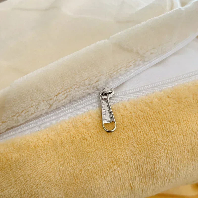 Afralia™ Cozy Milk Fleece Winter Bedding Set - High Density & Skin Friendly