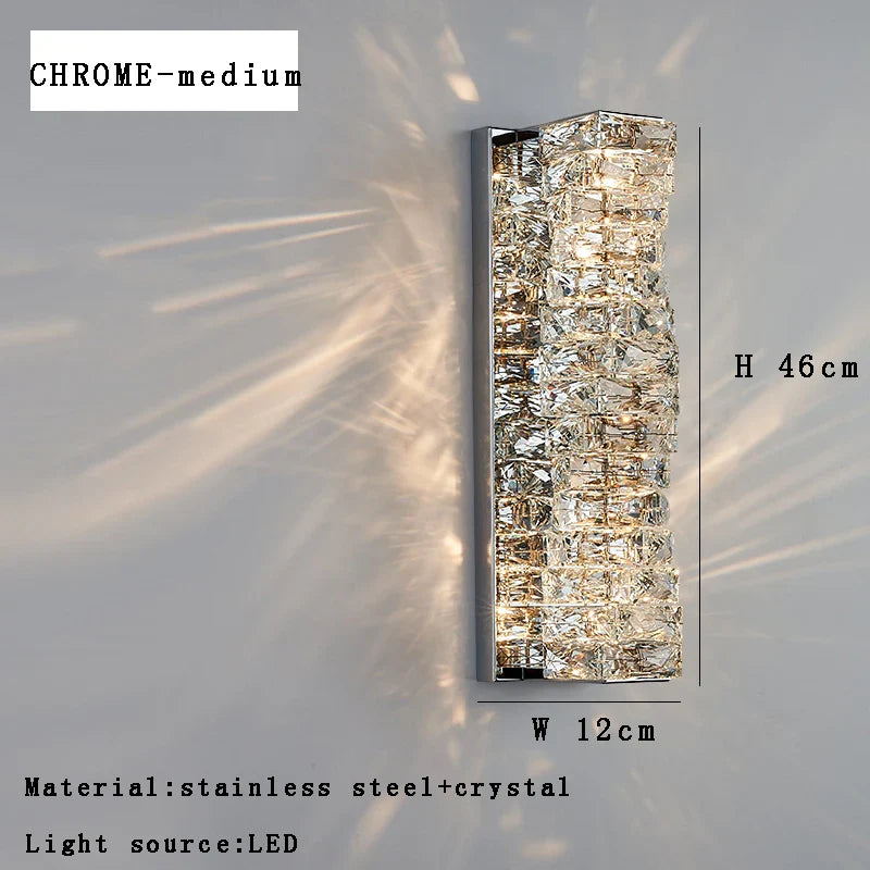 Afralia™ Crystal Wall Sconce Lamps: Luxury Indoor Wall Lights for Modern Room Decor & Bedside Lighting.