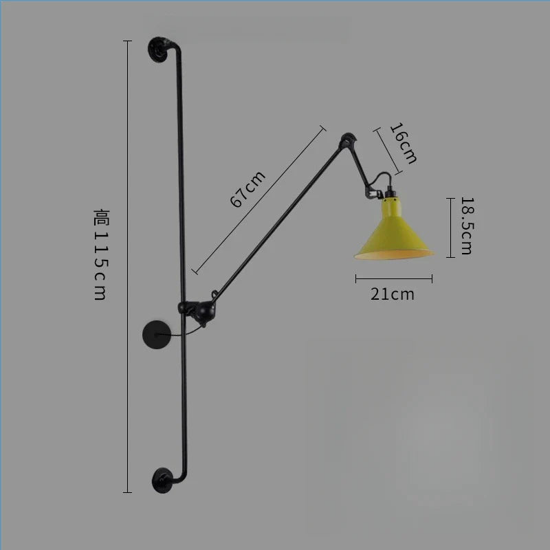 Afralia™ Adjustable Rotating LED Wall Lamp for Bedroom & Living Room