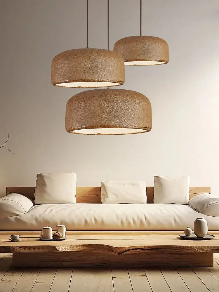 Afralia™ Nordic Wabi Sabi LED Pendant Lamp for Bar Restaurant Loft - Minimalist Design