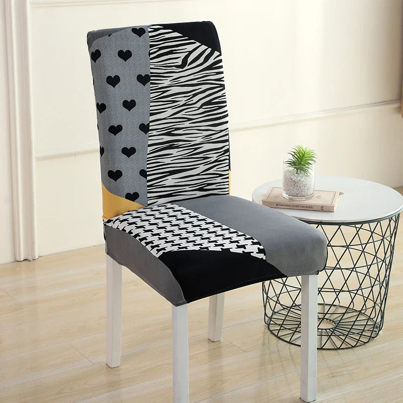 Afralia™ Stretch Print Chair Cover - Elastic Seat Slipcover
