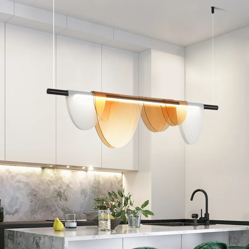 Afralia™ Nordic Minimalist LED Chandelier for Dining Room Table Pendant Lights