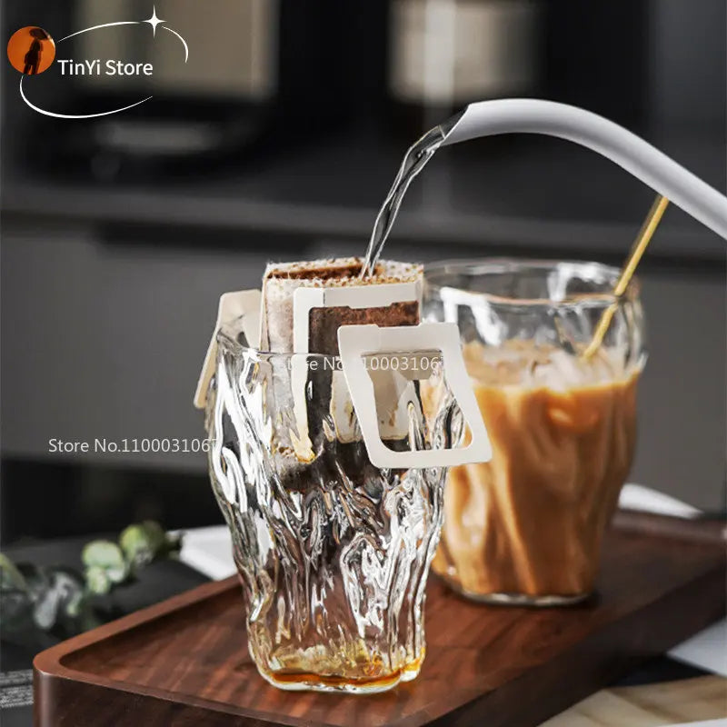 Afralia™ Heat-Resistant Glass Drinkware Set for Home Bar: Coffee, Wine, Whiskey, Tea, Juice.