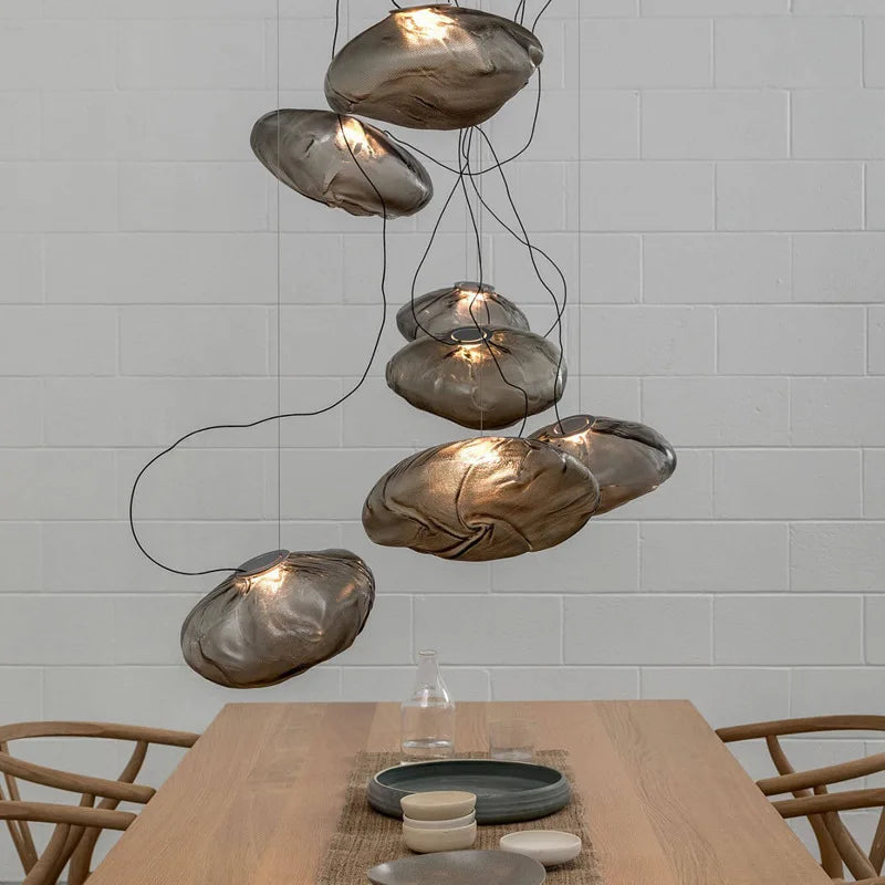 Afralia™ Glass LED Pendant Light: Modern Nordic Design for Living Room, Staircase & Restaurant