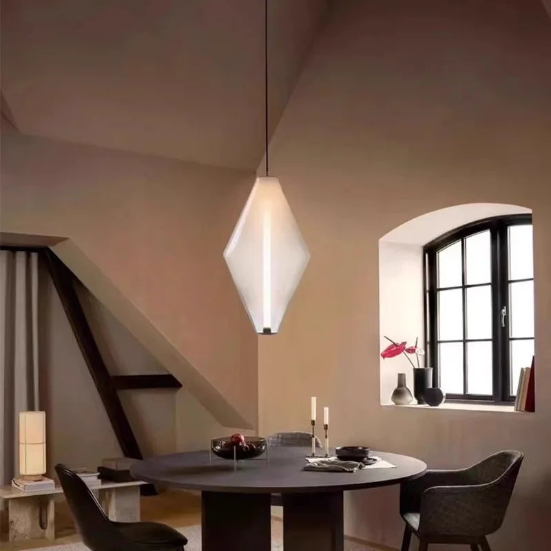 Afralia™ Nordic Glass Pendant Lights for Bedroom Dining Room Chandelier Lighting