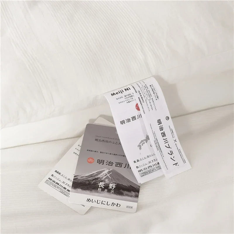Afralia™ White Cotton Quilt Throws Blanket Filler Single King Size