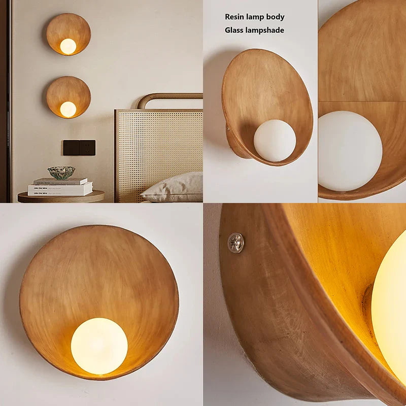 Afralia™ Shell LED Wall Sconces for Living Room Bedroom Home Decor Lighting