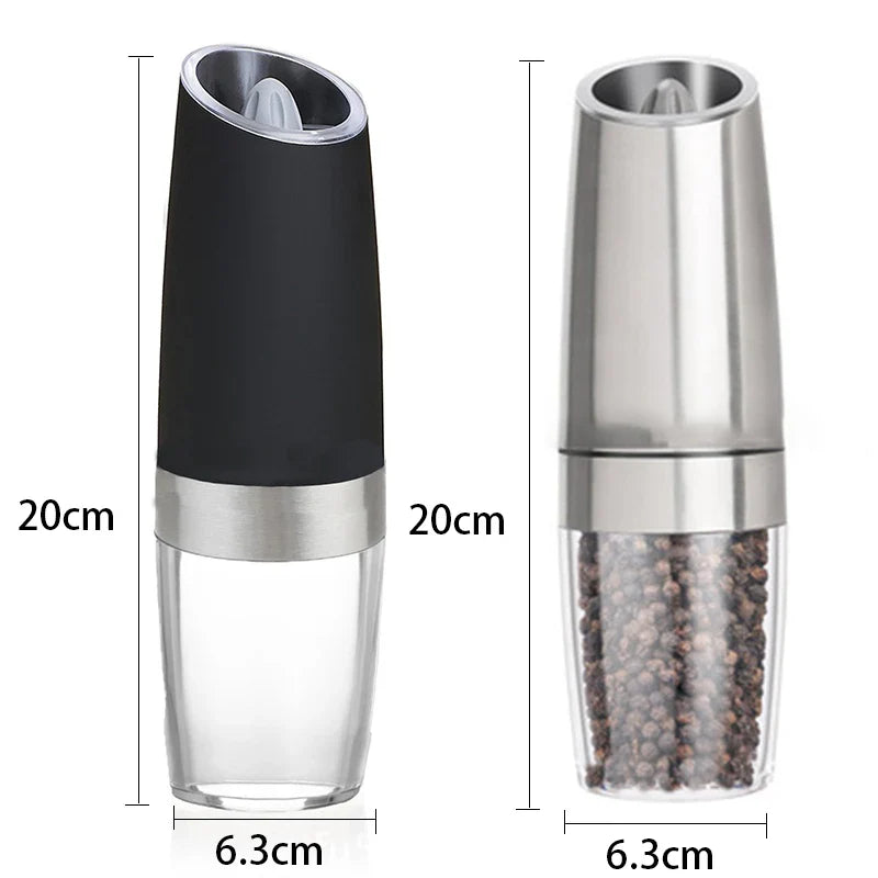 Afralia™ Electric Salt Pepper Grinder Spice Mill Kitchen Grinding Tool