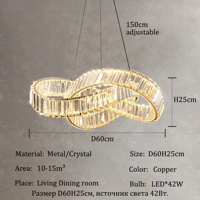 Afralia™ Crystal Chandeliers: Luxury LED Lighting for Living Room, Dining Room, Villa, Hotel