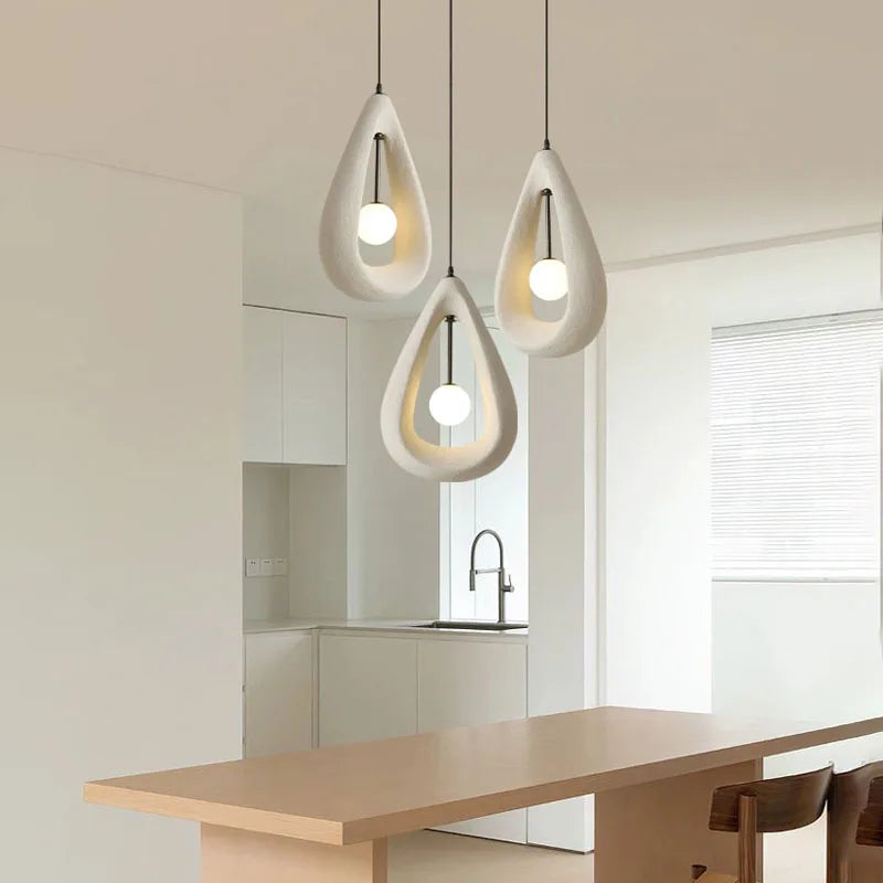 Afralia™ Nordic Wabi Sabi Pendant Lights for Stylish Dining Room and Bedroom Decor