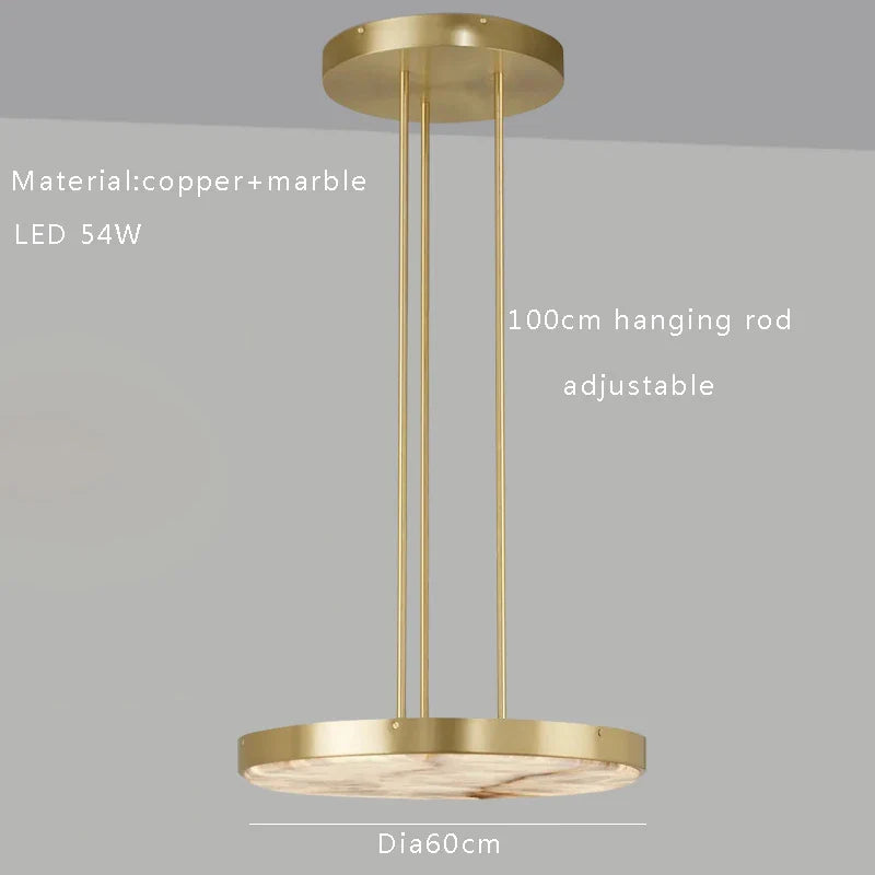 Afralia™ Black Gold Lucite Pendant Light, Vintage Round Ceiling Lamp Fixtures