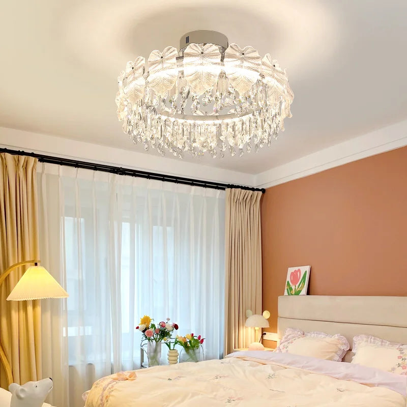 Afralia™ Postmodern Crystal Ceiling Light: Elegant European Style LED Nordic Room Lamp