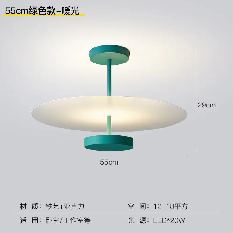 Nordic Minimalist Dimable Ceiling Light by Afralia™ - Creative Room Color Lamp