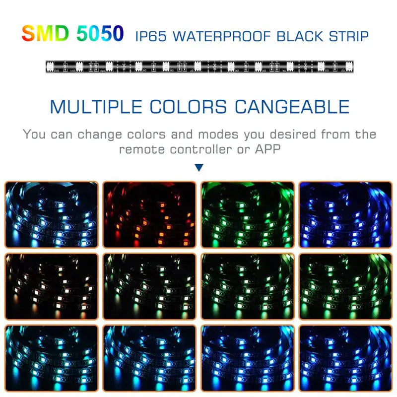 Afralia™ RGB LED Strip Night Light - Waterproof USB 5V Flexible BackLight