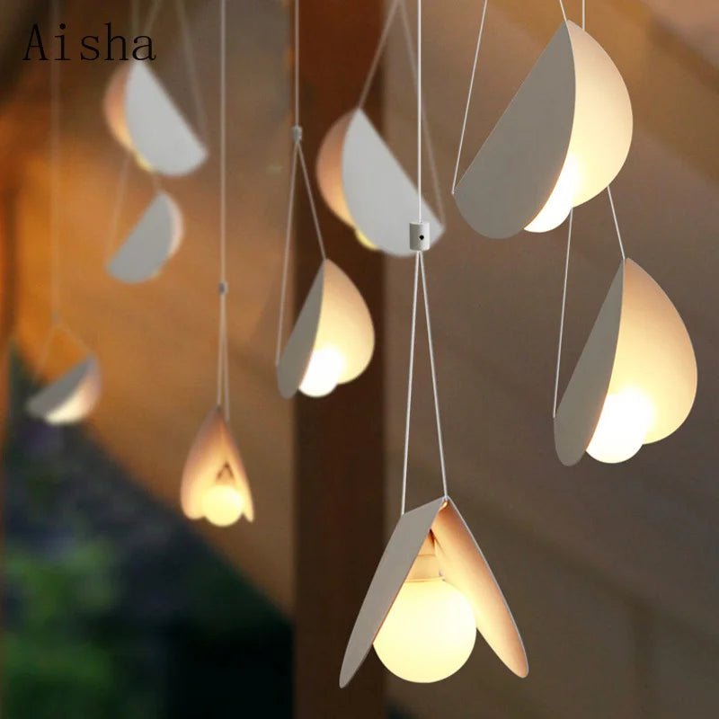 Afralia™ Metal Origami Pendant Lamp Iron Suspension Light for Dinning Room