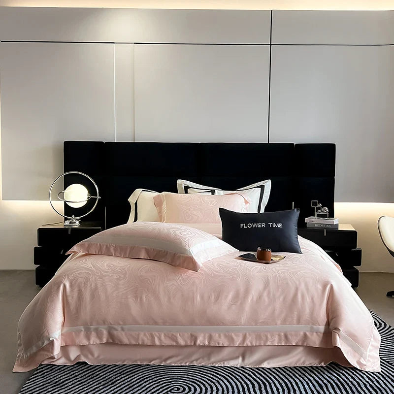 Afralia™ Silky Cool Cotton Jacquard Bedding Set with Luxe Lyocell, Soft & Breathable Quality