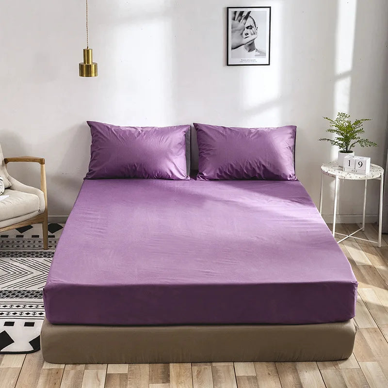 Afralia™ Waterproof Fitted Sheet with Elastic Band | Machine Washable Mattress Protector Cover