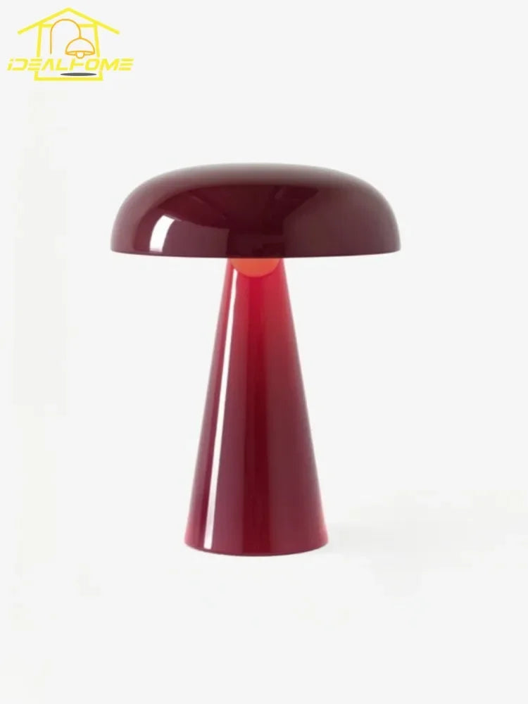 Afralia™ Mushroom Table Lamp Touch Switch Medieval Bauhaus Desk Light for Bedroom