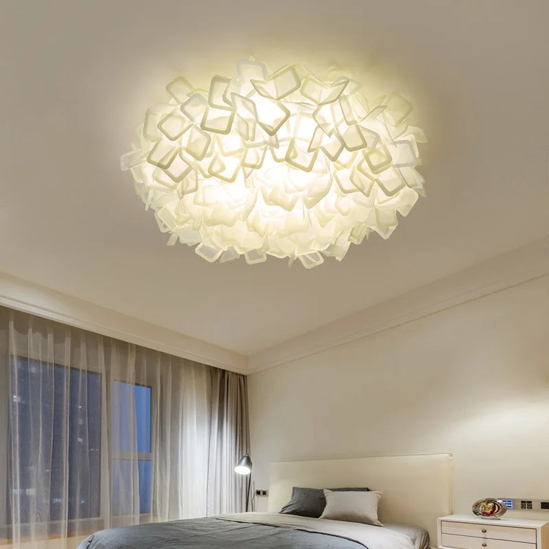 Afralia™ Petal Chandelier Light Luxury Nordic Feather Ceiling Lamp