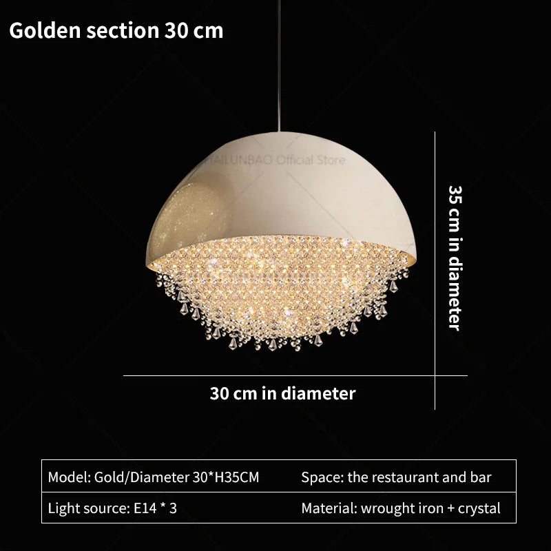 Afralia™ Crystal Chandelier: Nordic Luxury Lighting for Living Room, Bedroom, and Dining Area