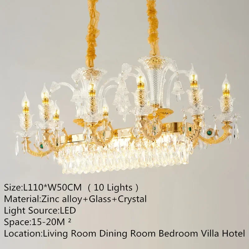 Afralia™ Crystal Pendent Chandelier for Luxury Living Spaces