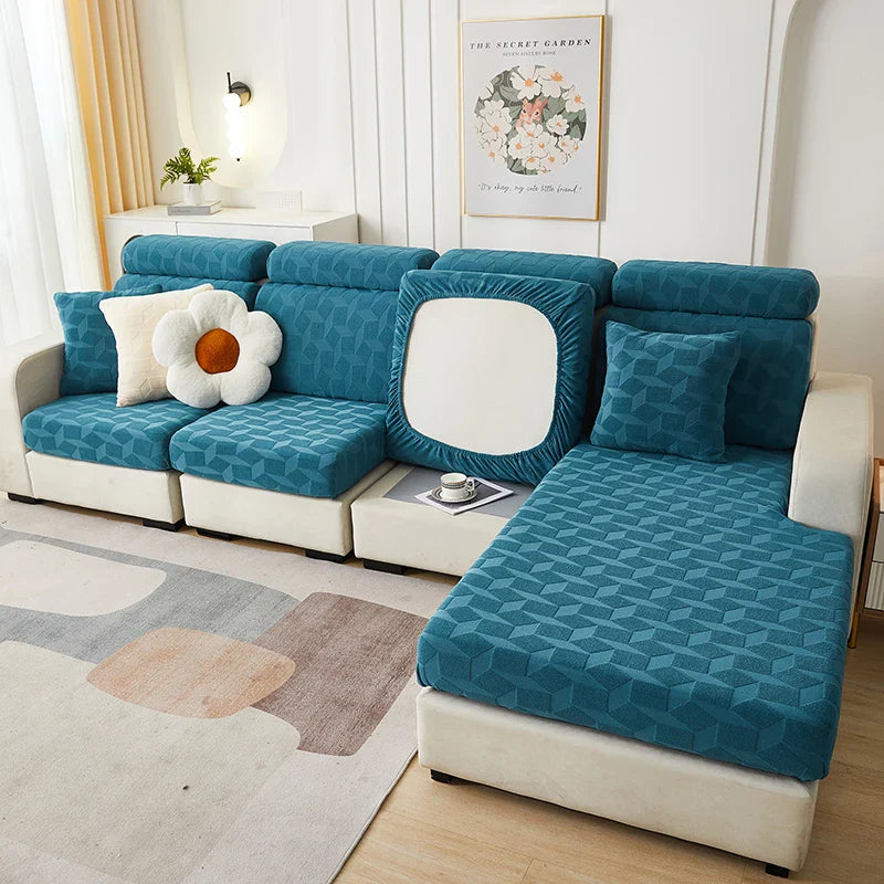 Afralia™ Jacquard Sofa Seat Cover: Stretchable, Washable & Removable Protector