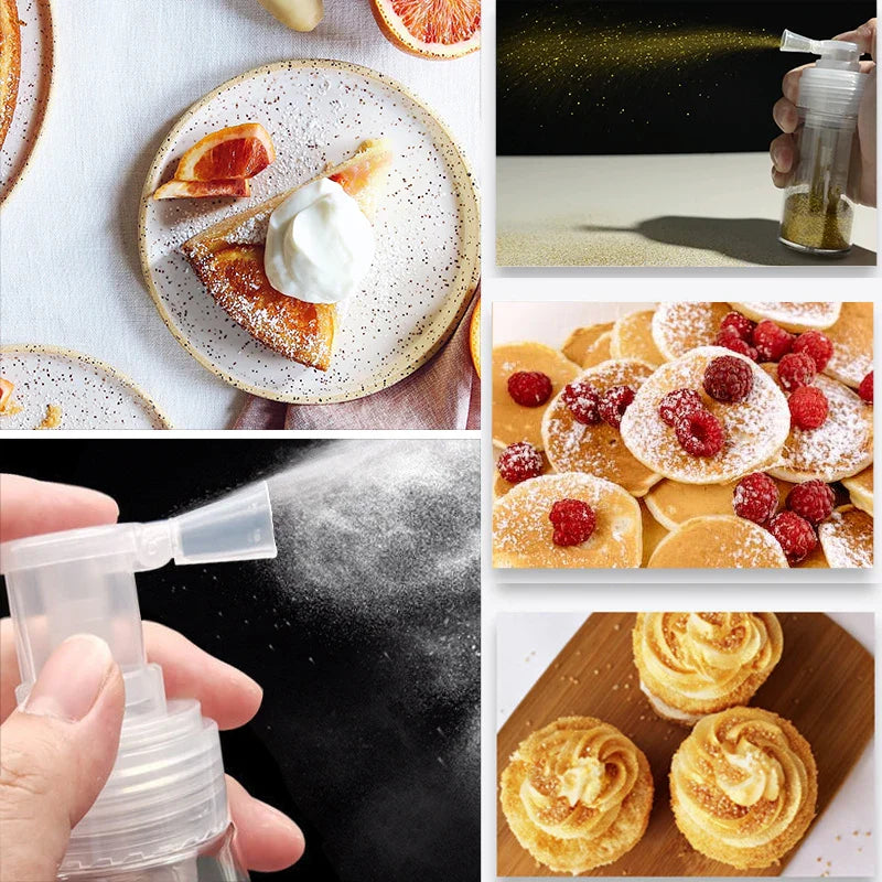 Afralia™ Glitter Powder Spray Bottle for Cake Decoration and Baking