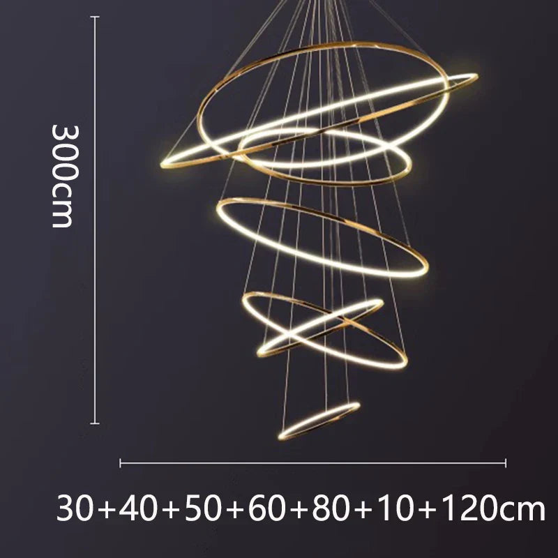 Nordic Stair Chandelier Afralia™ Pendant Light for Living Room Dining Room Lighting