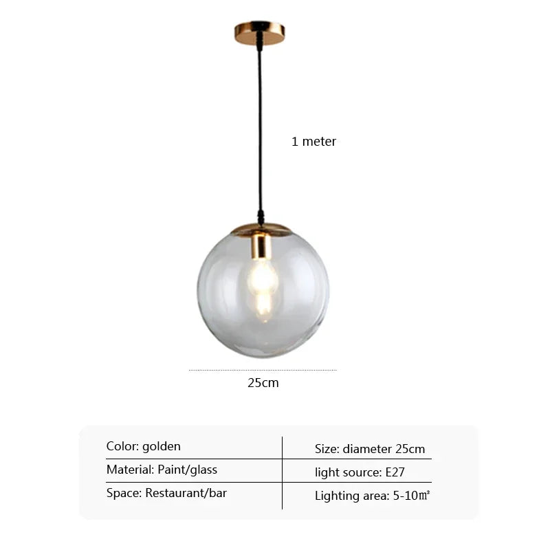 Afralia™ Glass Pendant Light: Modern Nordic Design for Bedroom, Living Room, Restaurant. Creative Home Decor Illuminate.