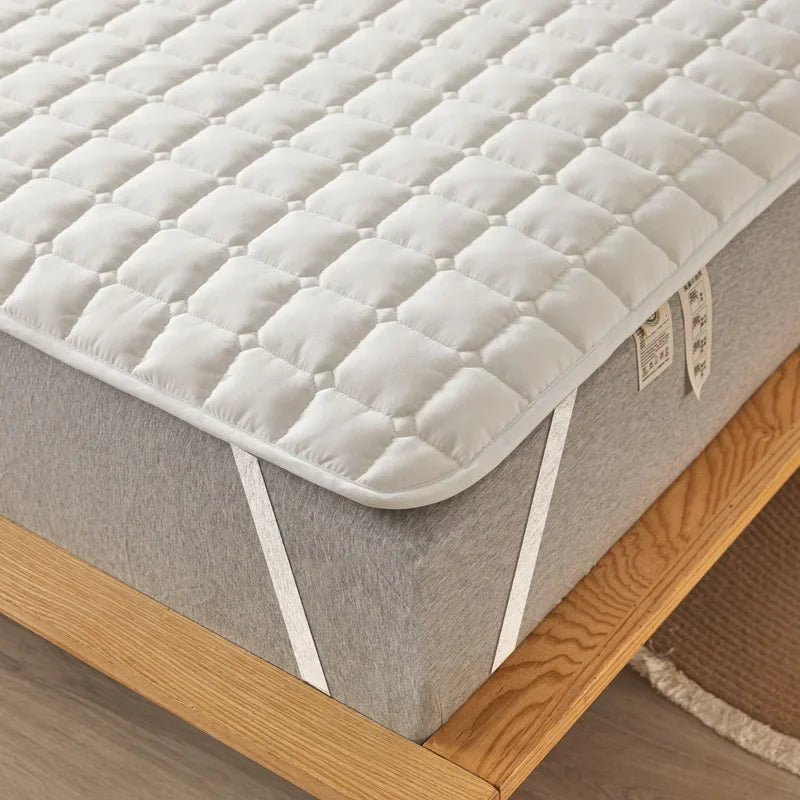 Afralia™ Soft Quilted Mattress Cushion for Home Bedroom, Non-Slip and Skin-Friendly