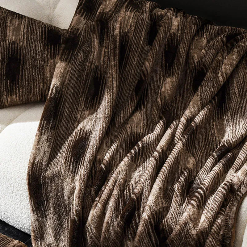 Afralia™ Cosy Faux Rabbit Plush Blanket in Milk Velvet for Single Sofa Decoration & Napping