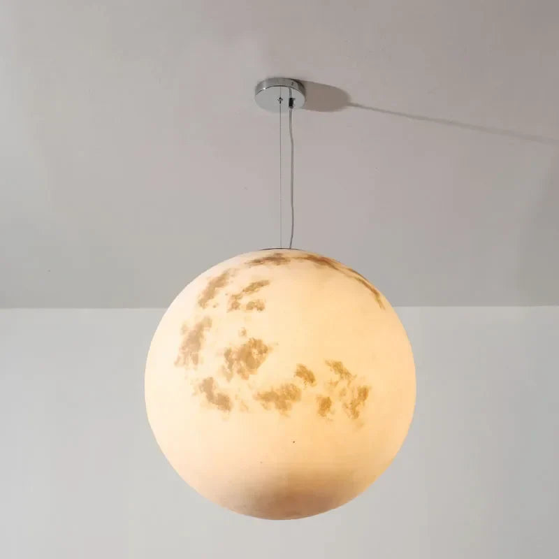 Afralia™ Full Moon Chandelier: Nordic Retro Ball Pendant Light for Modern Home Decor