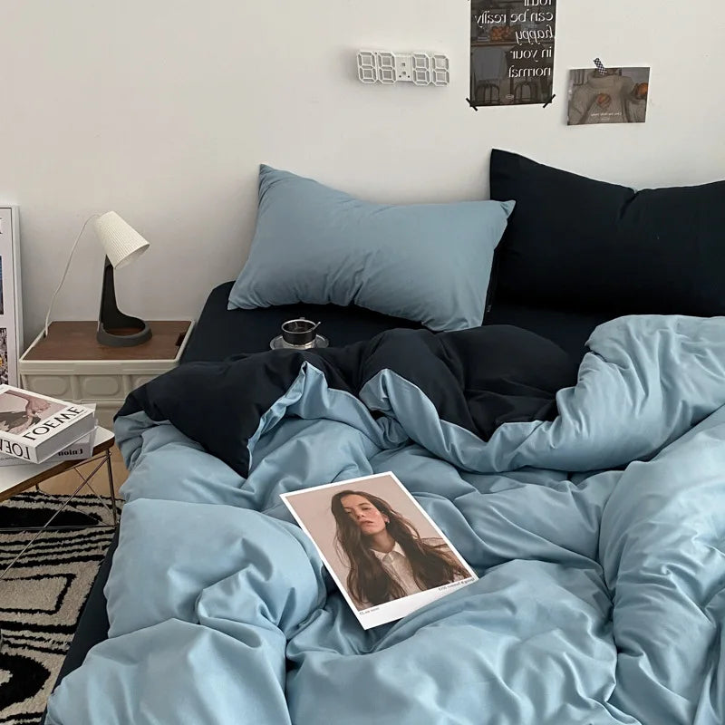 Afralia™ Cotton Quilted Duvet Cover Soft Comforter Skin-Friendly Bedclothes