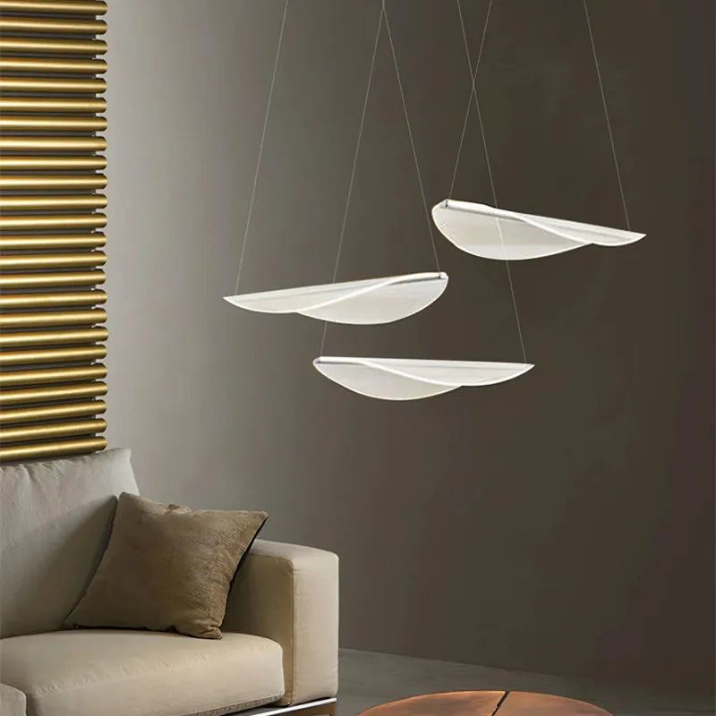 Afralia™ Petal Chandelier - Minimalist Leaf Pendant Light for Living Room and Bedroom