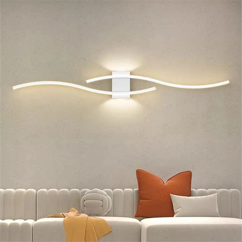 Afralia™ Modern Abstract LED Wall Sconce for Living Room, Staircase, Hallway