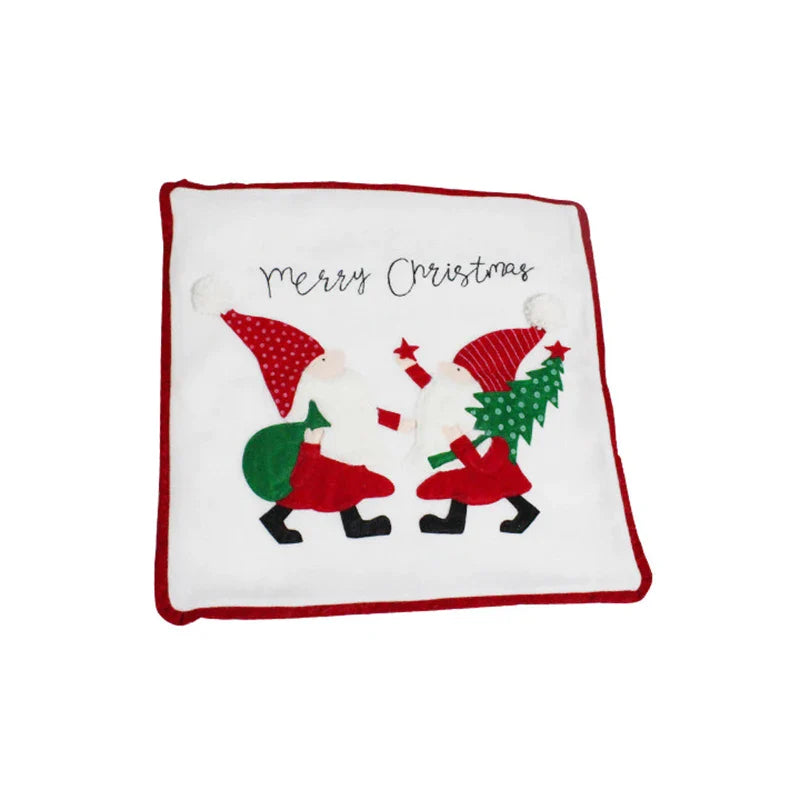 Afralia™ Snowflake Christmas Pillow Covers 45x45 Red White Cushion Home Decor Sofa