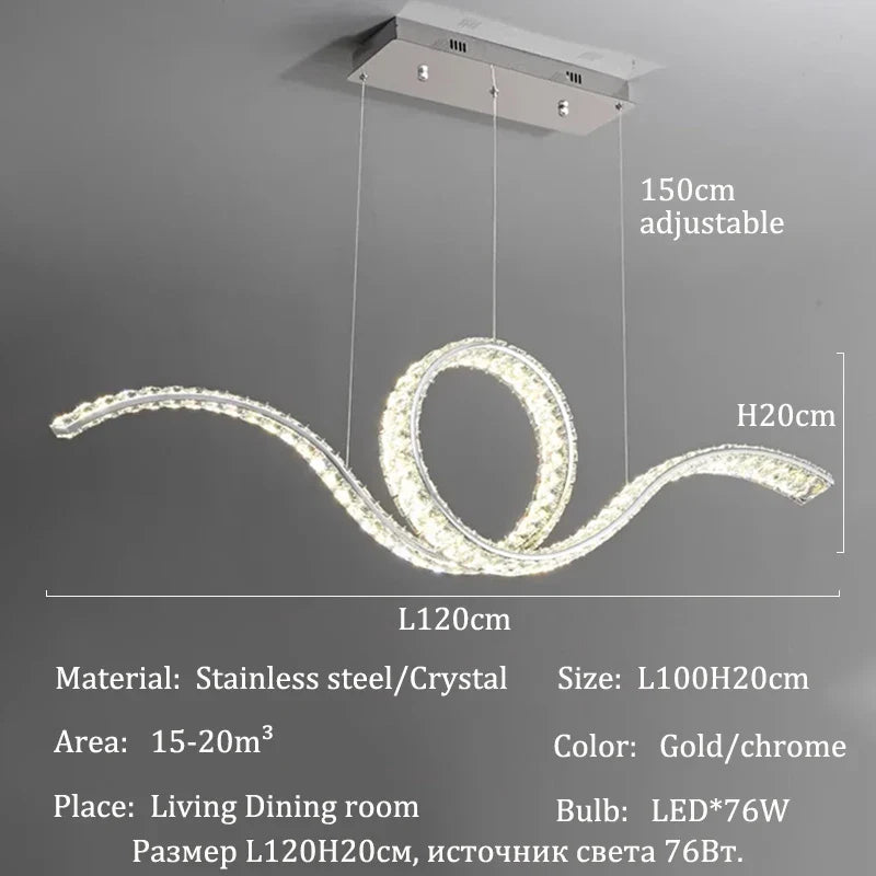 Afralia™ LED Crystal Chandeliers: Elegant Lighting for Dining Room and Bar Decor