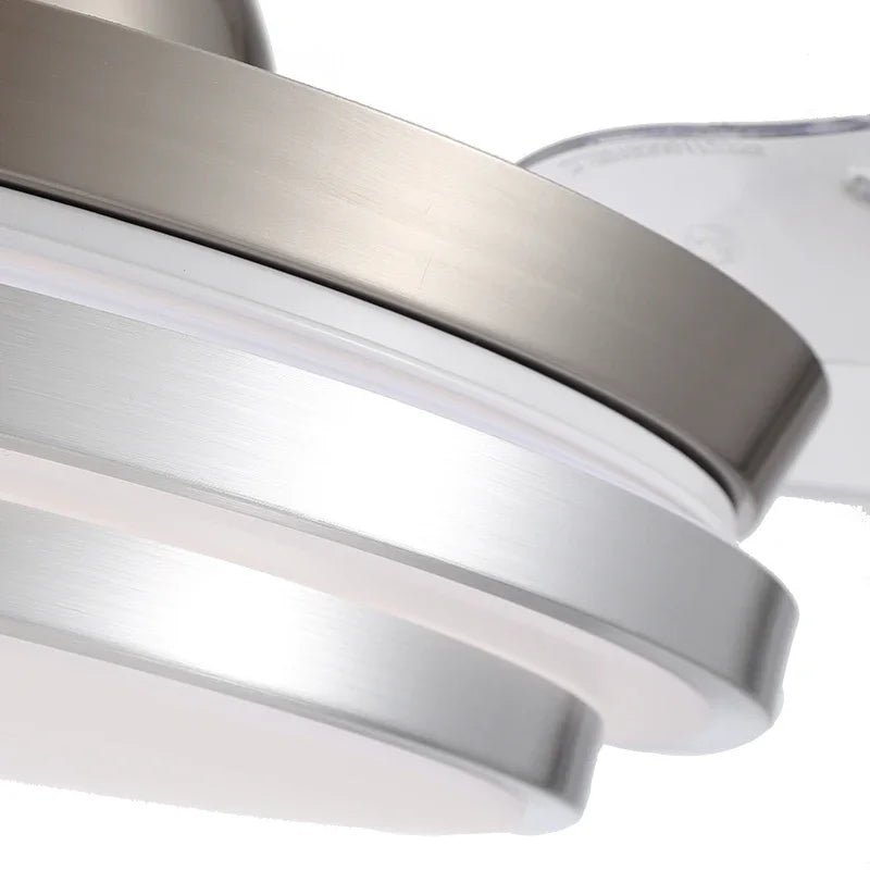 Afralia™ 42" Retractable LED Ceiling Fan, Remote Control, Modern Design