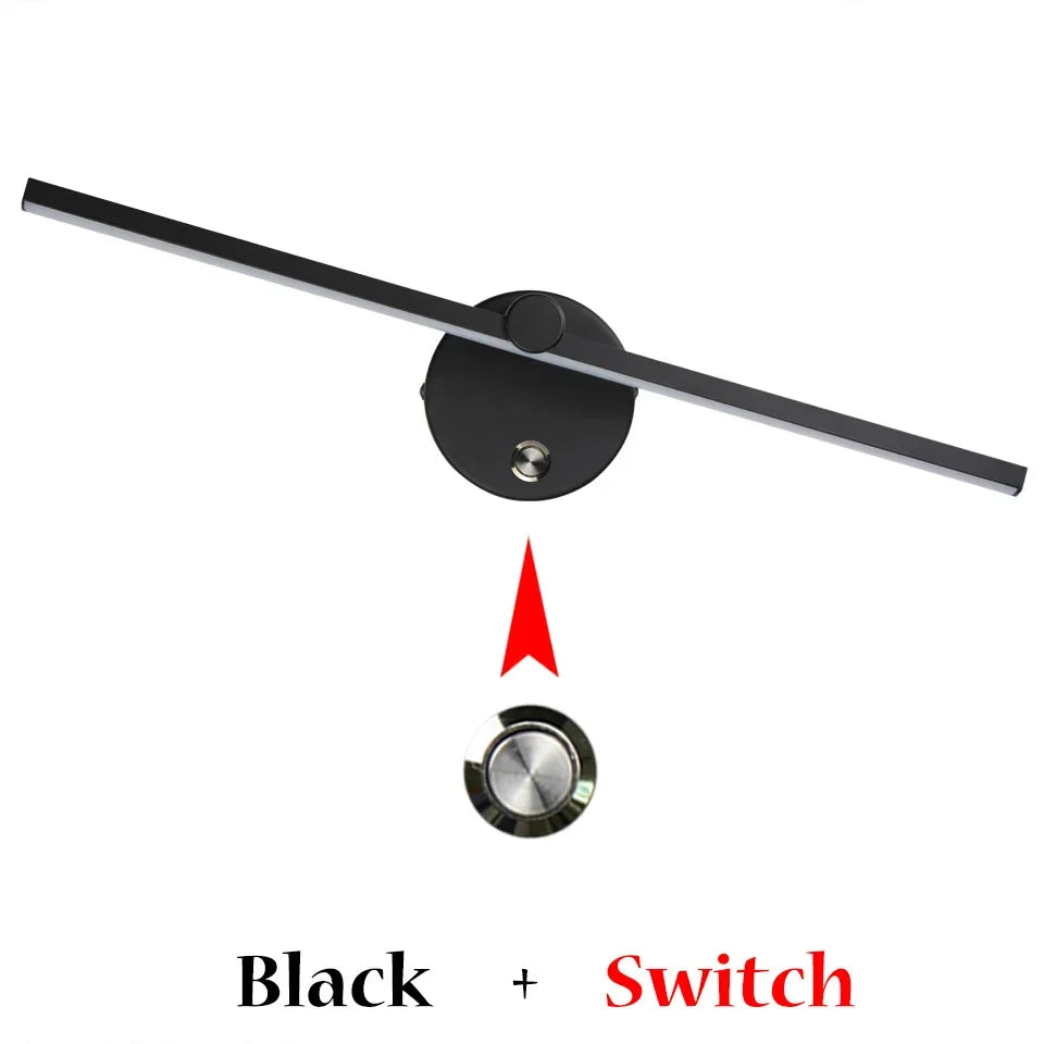 Afralia™ Linear LED Wall Lamp with Switch, 300° Rotation, 41CM, Nordic Minimalist Design