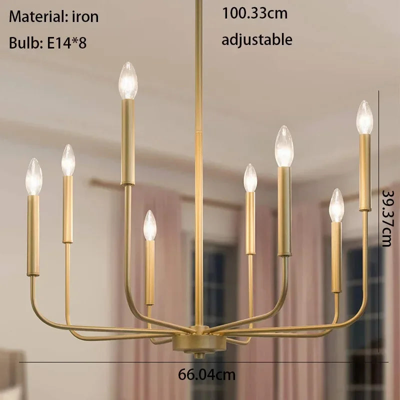 Afralia™ Iron Branch Chandelier LED Pendant Light - Elegant Home Decor