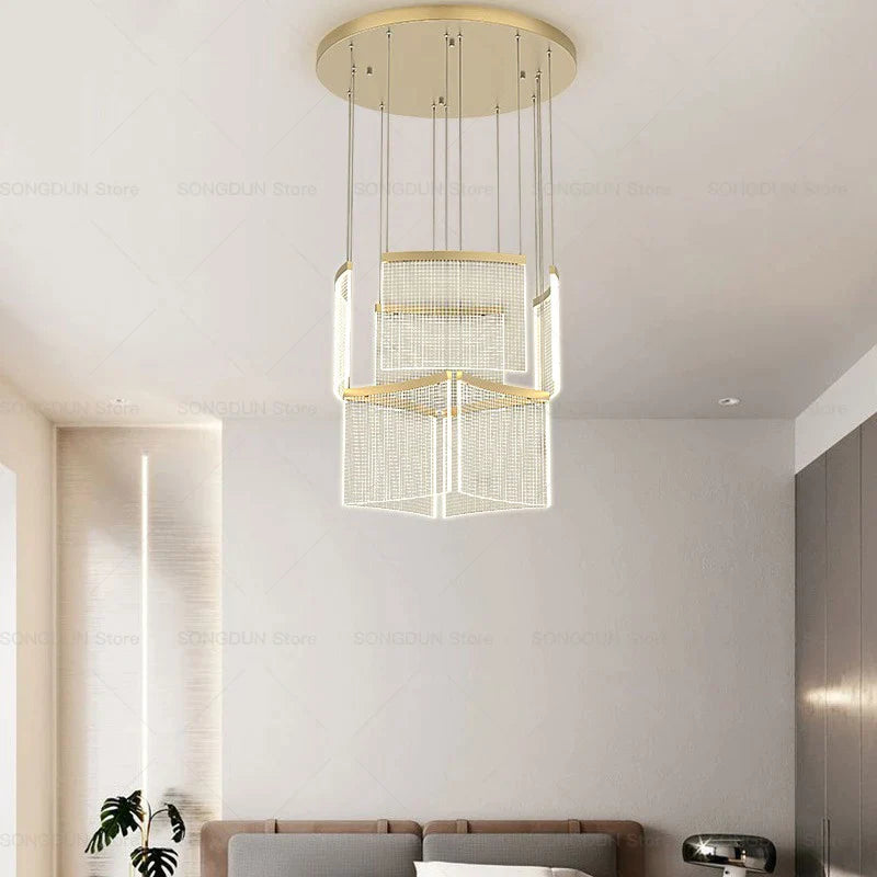 Afralia™ Modern Nordic Luxury Chandelier for Living Room and Restaurant